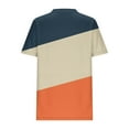 thumbnail image 3 of Annhoo Womens Plus Size Clothes Oversized Short Sleeve Color Block Tshirts Crew Neck Dressy Casual Blouse Summer Tops, 3 of 5