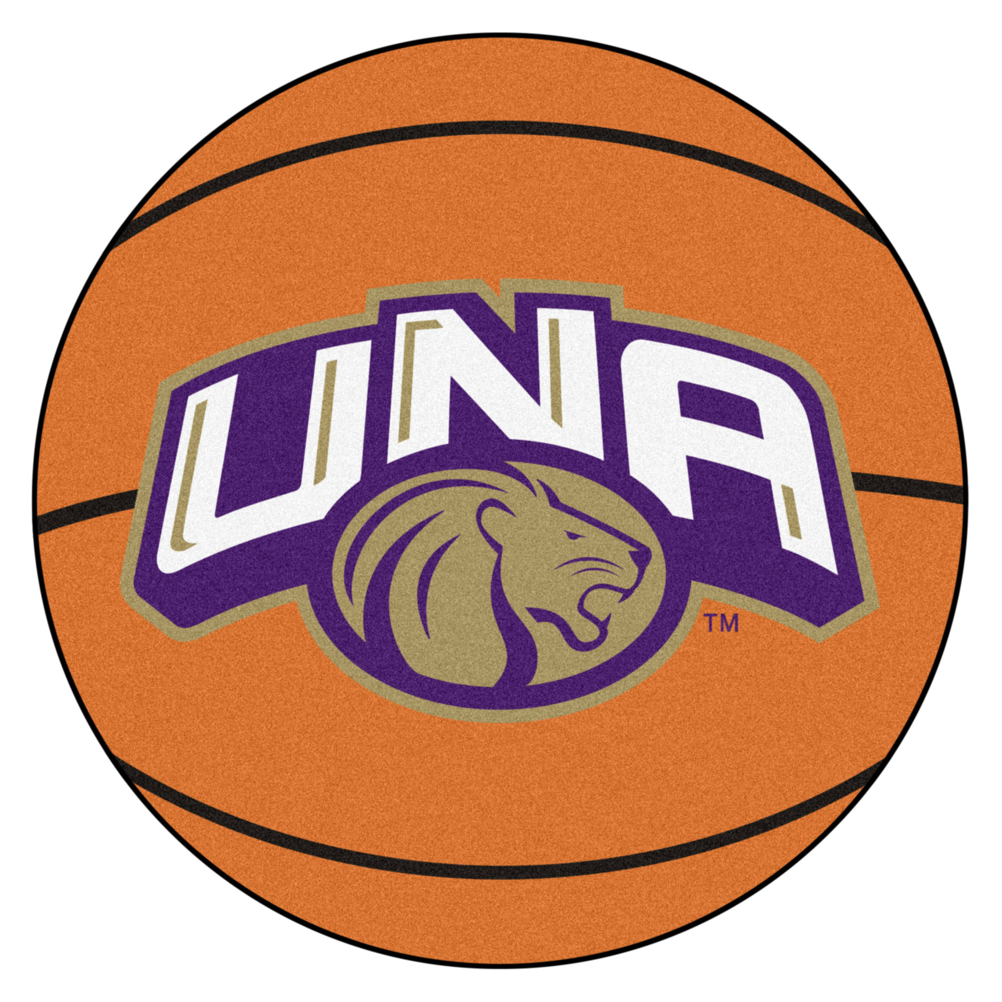 ncaa-university-of-north-alabama-lions-basketball-shaped-mat-area-rug