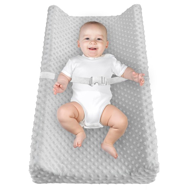 ZVXCABV Colchón Cambiador Para Bebe, Mesa Para Cambiar Pañales, Forro Impermeable, Funda Tela Suave Lavable, Correa Seguridad Ajustable, Diseño Portátil, Ad