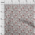 thumbnail image 1 of oneOone Rayon Gray Fabric Christmas Quilting Supplies Print Sewing Fabric By The Yard 56 Inch Wide - P0, 1 of 6