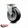 thumbnail image 2 of 5 Inch Rubber on Aluminum Wheel Swivel Caster with Roller Bearing SCC, 2 of 2