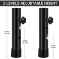 thumbnail image 2 of 4pcs Table Leg Extenders for Folding Tables Straight/Bent Leg,Durable Steel Folding Table Leg Extensions,2 Levels/Heights Adjustable Risers-Ideal for Improving Your Back Pain, 2 of 7
