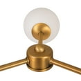 thumbnail image 4 of Creative Co-Op Sputnik Opal Glass Chandelier, Brushed Gold, 4 of 8