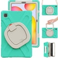 thumbnail image 4 of Funda colorida para Samsung Tab S6 Lite de 10,4 pulgadas con correa para el hombro, soporte de anillo ajustable grande y protección contra golpes., 4 of 5