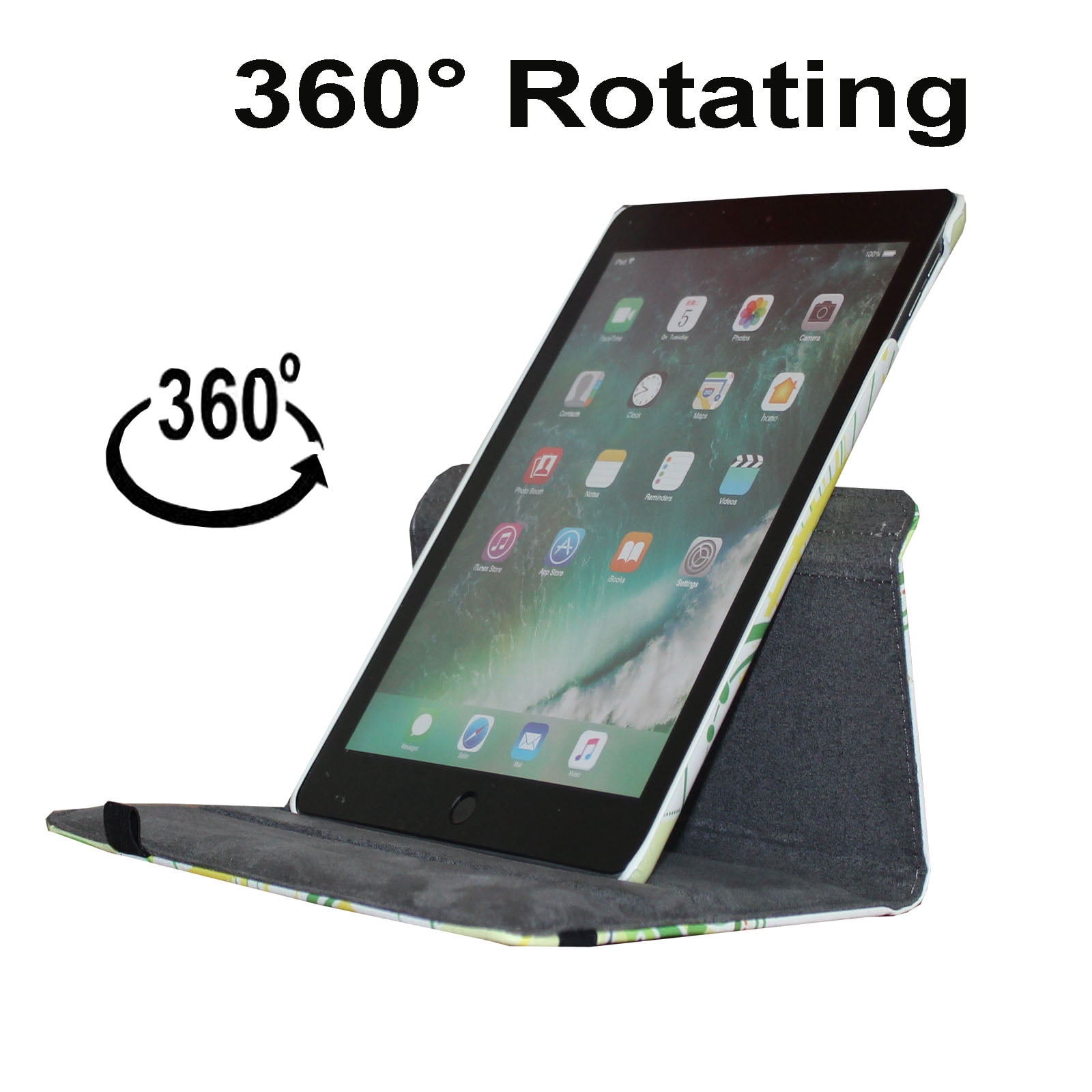 Case for 2022 iPad 10th generation 10.9 inch, Rotating Stand Smart Magnetic Auto Wake Cover for Model A2696 A2757 A2777 MPQ03LL/A MPQ23LL/A MQ6V3LL/A (Black) - Walmart.com