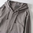 thumbnail image 2 of Komoo Women Casual Zip Cardigan Oversize Zip Up Hoodies Long Sleeve Sweatshirt Basic Relax Girl Streetwear, 2 of 4