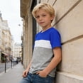 thumbnail image 5 of Tween Shirts Boys Short Sleeve T-Shirt Round Neck Boys Summer Tops Soft Casual Shirts for Tween 10-11 Years, 5 of 5