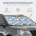 thumbnail image 4 of Windshield Sun Shade, Cartoon Cute Chicken Daisy Foldable Car Sun Shade Windshield For Front, 2 Pieces, 4 of 4