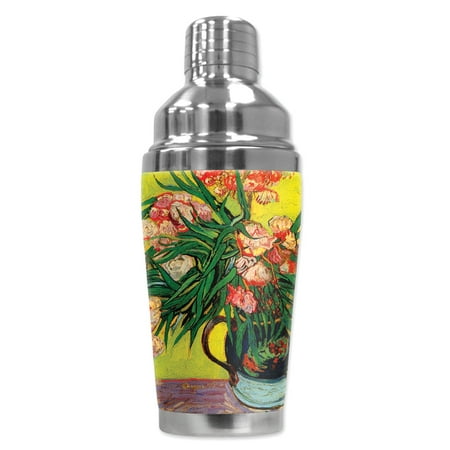 

Mugzie brand 16-Ounce Cocktail Shaker with Insulated Wetsuit Cover - Van Gogh: Oleanders
