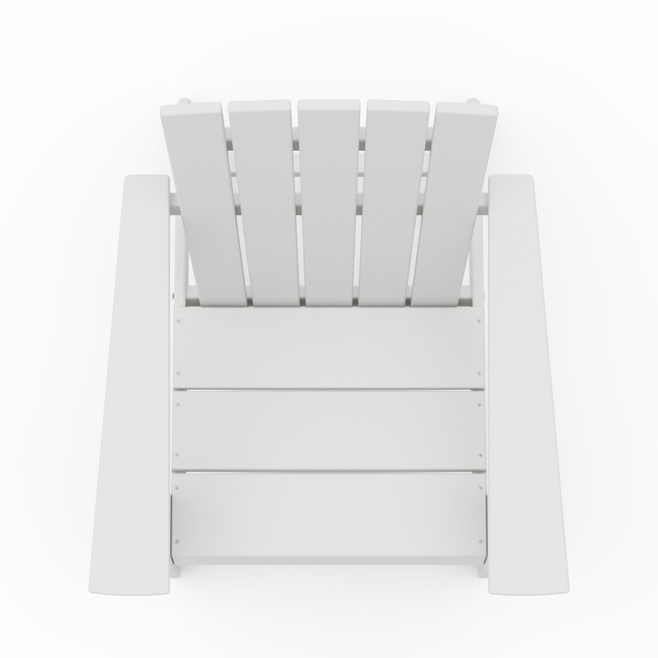 Better Homes & Gardens by POLYWOOD Southlake Outdoor Modern Adirondack Chair, All-Weather HDPE, Patio Seat, White