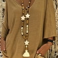 thumbnail image 4 of relayinert Exquisite Craft Chain Necklace Set With Wood Beads For Vintage Touch Safe Tops Round, 4 of 6