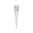 thumbnail image 6 of ANGARA Natural 0.58 Ct. Diamond Three Stone Ring in 14K White Gold for Women (Ring Size: 3.5), 6 of 13