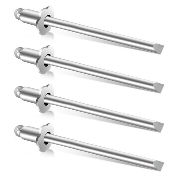 TSV 4pcs Blind Rivets, Stainless Steel Pop Rivets for Metal Plate, 1/10 x 1/4", Silver