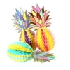 3pcs Set Multicolor Paper Pineapple Honeycomb Ball Table Decoration