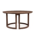 thumbnail image 5 of MAYEERTY 59" Round Patio Dining Table, Wood Dining Table with Umbrella Hole for Garden, Patio, and Poolside, 5 of 10