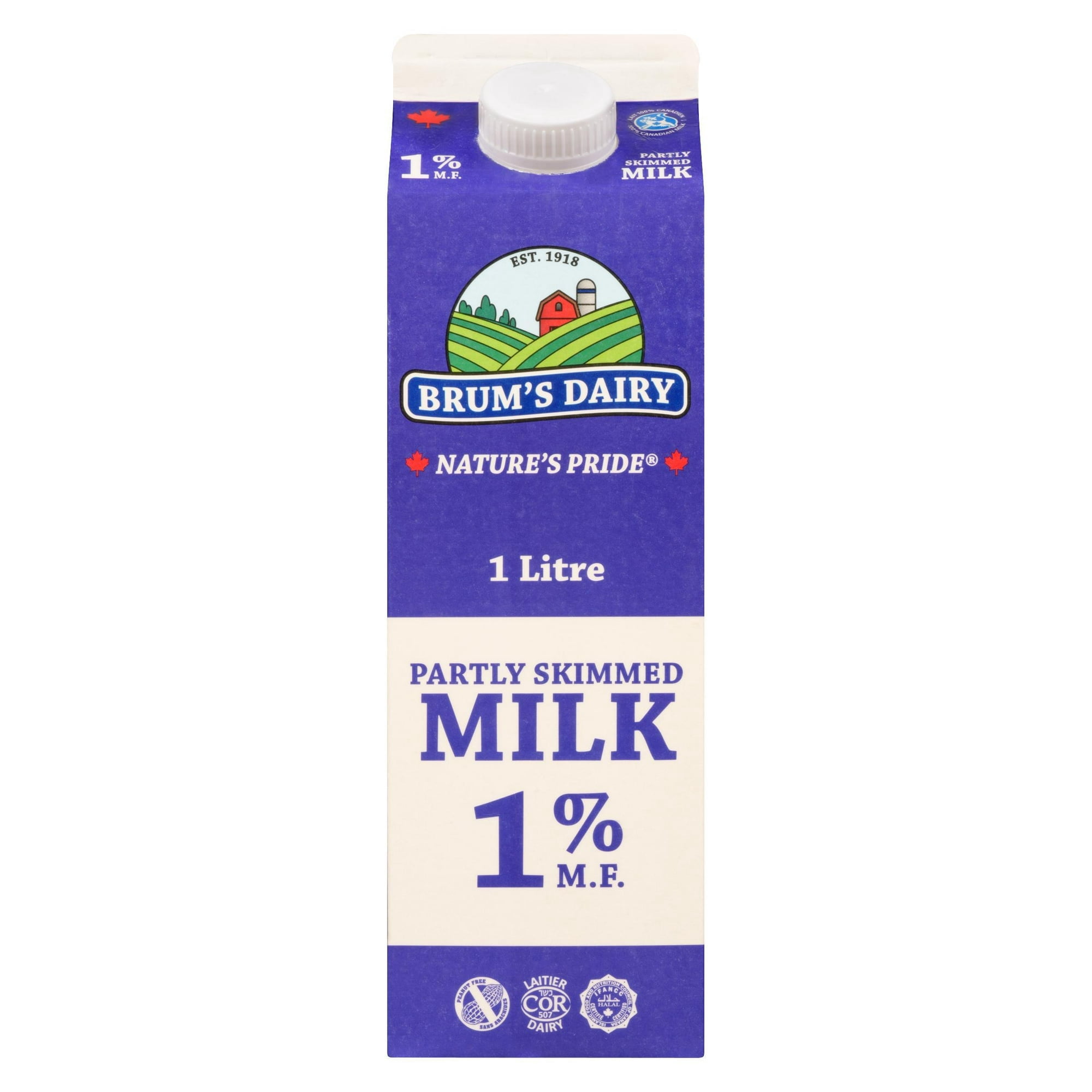 Brum's 1% M.F Partly Skimmed Milk