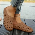 thumbnail image 4 of Beach Clog Mules for Women 2025 Summer Leather Comfortable Closed Toe Backless Wedge Walking Slipper Sandals, 4 of 6