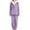 Purple, variant on Giftesty Womens Winter Clothes Women's Sleepwear Solid Long Sleeve Pajamas Two Piece Set Home