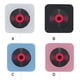 thumbnail image 2 of Reproductor de CD montado en la pared con control remoto Plástico ABS Compatible con Bluetooth 4.2 Boombox de audio inalámbrico seitruly  EL000059-03B, 2 of 2
