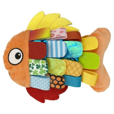 Vibrant Life Flappy Fish Plush Dog Toy with Crinkle and Squeaker, Multicolor