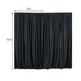 thumbnail image 3 of Efavormart 2 Pack | Black Fire Retardant Scuba Polyester Curtain Panel Backdrops Wrinkle Free With Rod Pockets - 10ftx10ft, 3 of 11