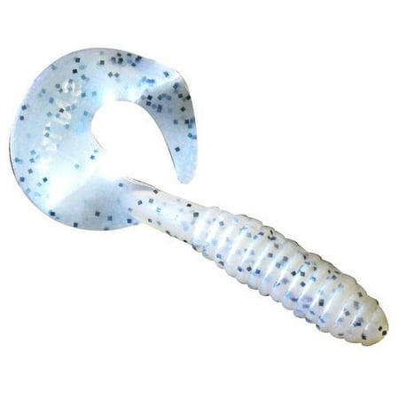 Kalins Freshwater 5 Lunker Soft Plastics Fishing Grub Blue Pearl Salt and Pepper Lake 10pk