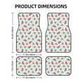 thumbnail image 2 of Cauagu Watermelon Pattern Car Floor Mat Set of 4,Car Carpet Mats Car Mats with Anti-Slip Backing & Driver Heel Pad Universal Fit for Cars/Trucks/SUV/Vans, 2 of 6