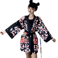thumbnail image 3 of YM YOUMU Women Japanese Kimono Jacket Cardigan 3/4 Sleeve Loose Haori Yukata Tops, 3 of 4