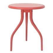 Crestview Round Coral Wood Table CVFVR8219