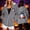 Gray, variant on Halloween Jackets for Women Cute Ghost Printed Full Zipper Drawstring Hooded Fashion Jacket with Pockets Green XXL