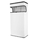 thumbnail image 1 of Bote de Basura Rectangular Jofel Con Tapa Tipo Cenicero Negro 27L Lámina Galvanizada Calibre 20, 1 of 5
