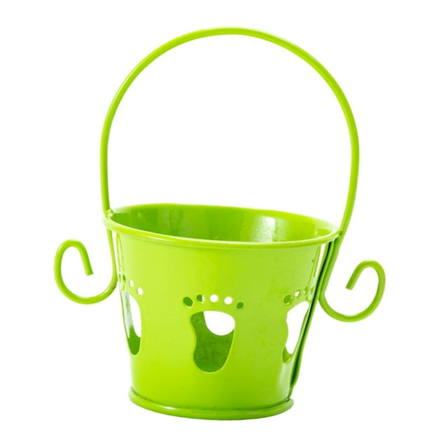 Maceta para flores, portátil, centro de mesa para bonsái, adorable y única mini maceta Verde