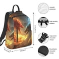 thumbnail image 2 of Xecao Red And Blue Fire Dragon B print Backpack For women men Aesthetic Lightweight Travel Daypack Simple Cute Backpack For Bookbag, 2 of 5