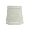 thumbnail image 3 of Aspen Creative 32713-5 Small Hardback Empire Shape Chandelier Clip-On Lamp Shade Set (5 Pack), Transitional Design in Off White, 4" bottom width (3" x 4" x 4"), 3 of 7