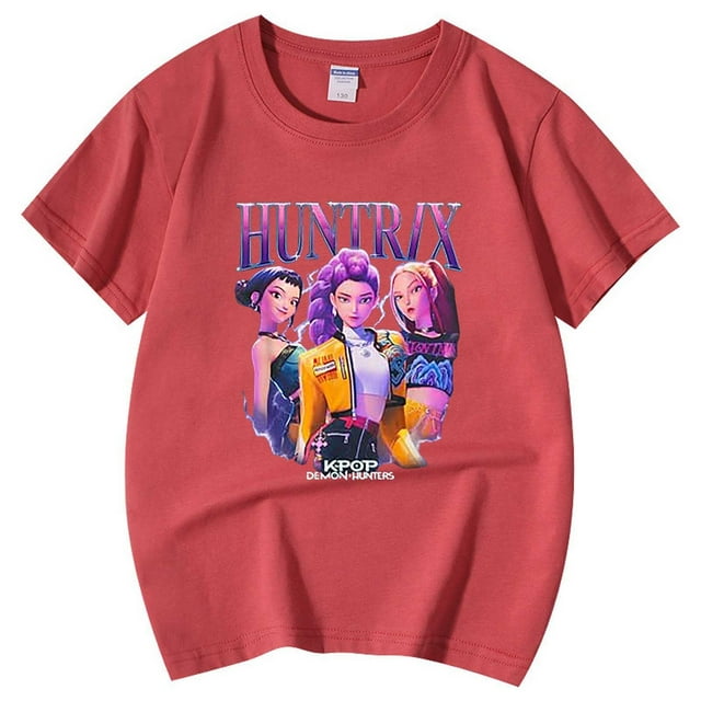 Hauts pour Filles T-Shirts & Chemises Garçons et Filles T-Shirt Kpop Été Manches Courtes Col Rond pour Âges 3 à 13