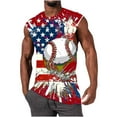thumbnail image 2 of Hombres de Impresión Casual Suéter Cuello Redondo Tanque Deportivo, 2 of 9