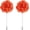Orange, variant on Flower Boutonnieres Pin, Lapel Pin for Men Camellia Suit Wedding Graduation Anniversary Outfit Accessories