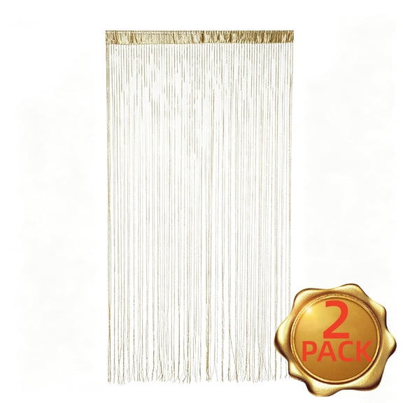 Beaded Curtain for Doorways, 39x79 Inch Boho Beaded Door Curtain, Hippie Room Divider Closet Privacy Curtain Decor, 2 Pack Black