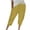 Yellow, variant on aidice Capri Pants for Women Cotton Linen Loose Casual Lightweight Cropped Summer Straight Leg Pants