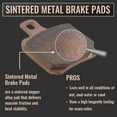 thumbnail image 3 of S SYUU Motorcycle Front Rear Sintered Copper Alloy Disc Brake Pad Compatible with Harley Davidson Dyna FXDWG/FXDWGi, 3 of 5