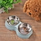 thumbnail image 1 of Alimentador de Perro Hugtrwg Doble Cuenco Acero Inoxidable Para Estrenar, 1 of 6