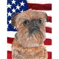 thumbnail image 1 of Griffon de Bruxelles Drapeau Américain Drapeau Jardin Taille, 1 of 1
