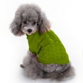 thumbnail image 3 of Tangpan Turtleneck Classic Straw-Rope Pro Pet Dog Sweater Apparel (Green,XL), 3 of 7
