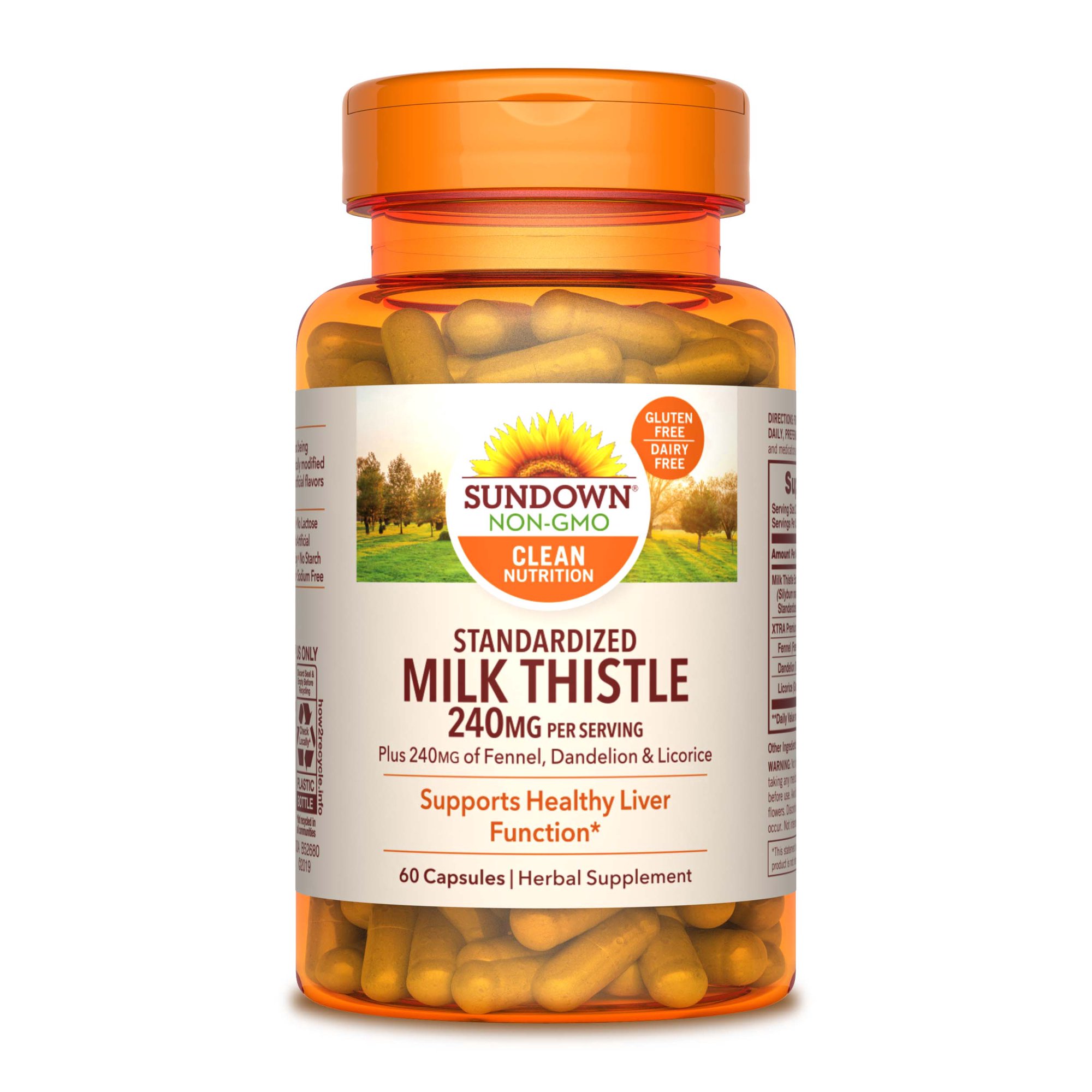 Sundown Naturals® Milk Thistle XTRA 240 mg, 60 Capsules