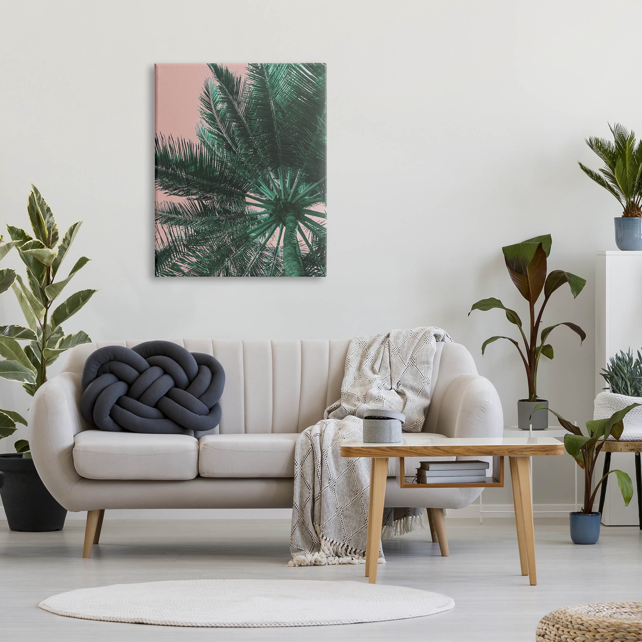 Stupell Industries Summer Overhead Palm Tree Photograph Gallery Wrapped Canvas Print Wall Art, Design by Lil' Rue