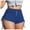 Navy Blue, variant on Womens Fashion Casual Summer Shorts - Drawstring Sexy Side Strap Solid Pants - Polyester Workout/Jogging Shorts - S-XXXL Sizes