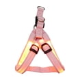 thumbnail image 2 of Light Up Dog Harness No Pull 12 Inch Glow in The Dark Adjustable Reflective Dog Harness for Night Walking Pet Safety Pink, 1 Pack, 2 of 5
