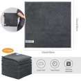 thumbnail image 2 of Sinland 12Pack Microfiber Cleaning Cloths All-Purpose Soft Dish Cloth Absorbent Cleaning Rags Lint Less Car Cloth Cleaning Towels for Home, Kitchen, Office 12 Inch X 12 Inch Grey, 2 of 8