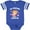 Football Blue and White, variant on Inktastic My Pawpaw Loves Me with Bigfoot Girls Baby Bodysuit