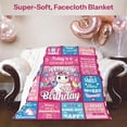 thumbnail image 2 of Birthday Gifts for Girls, 5-14 Year Old Girl Gift, Happy Birthday Gift, Blankets for Girls, Birthday Gifts for Daughter/Friend/Sisters, Birthday Decorations Blanket, 40''x50'', 2 of 5
